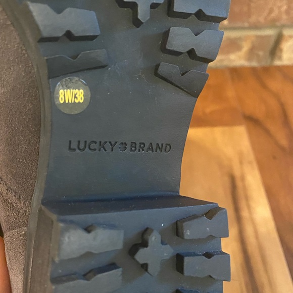 Lucky Brand Suede Lace-up Booties size 8 - Picture 8 of 11